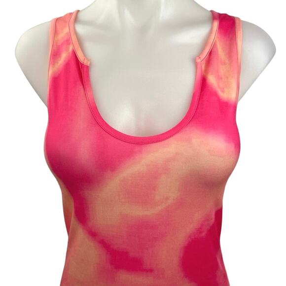 Women's Multicolor Sleeveless Pullover Scoop Neck Camisole Bodycon Midi Dress S - Picture 3 of 4